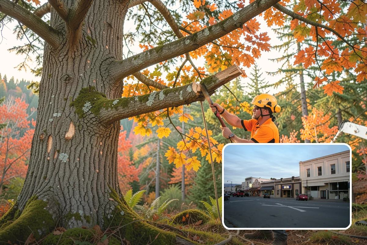 Roof clearance pruning in Burlington, Skagit County, WA - Improves tree structure, health, and appearance