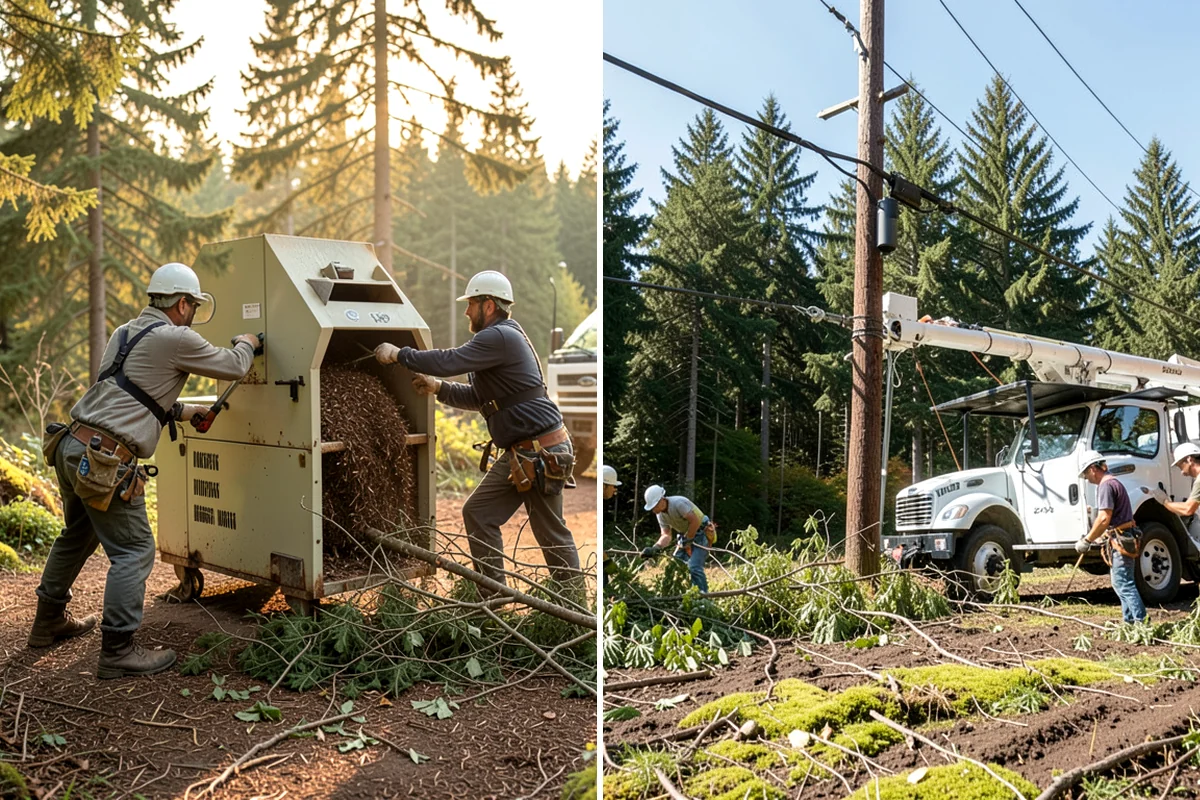 Roof clearance pruning in DuPont, Pierce County, WA - Assess canopy condition and pruning objectives