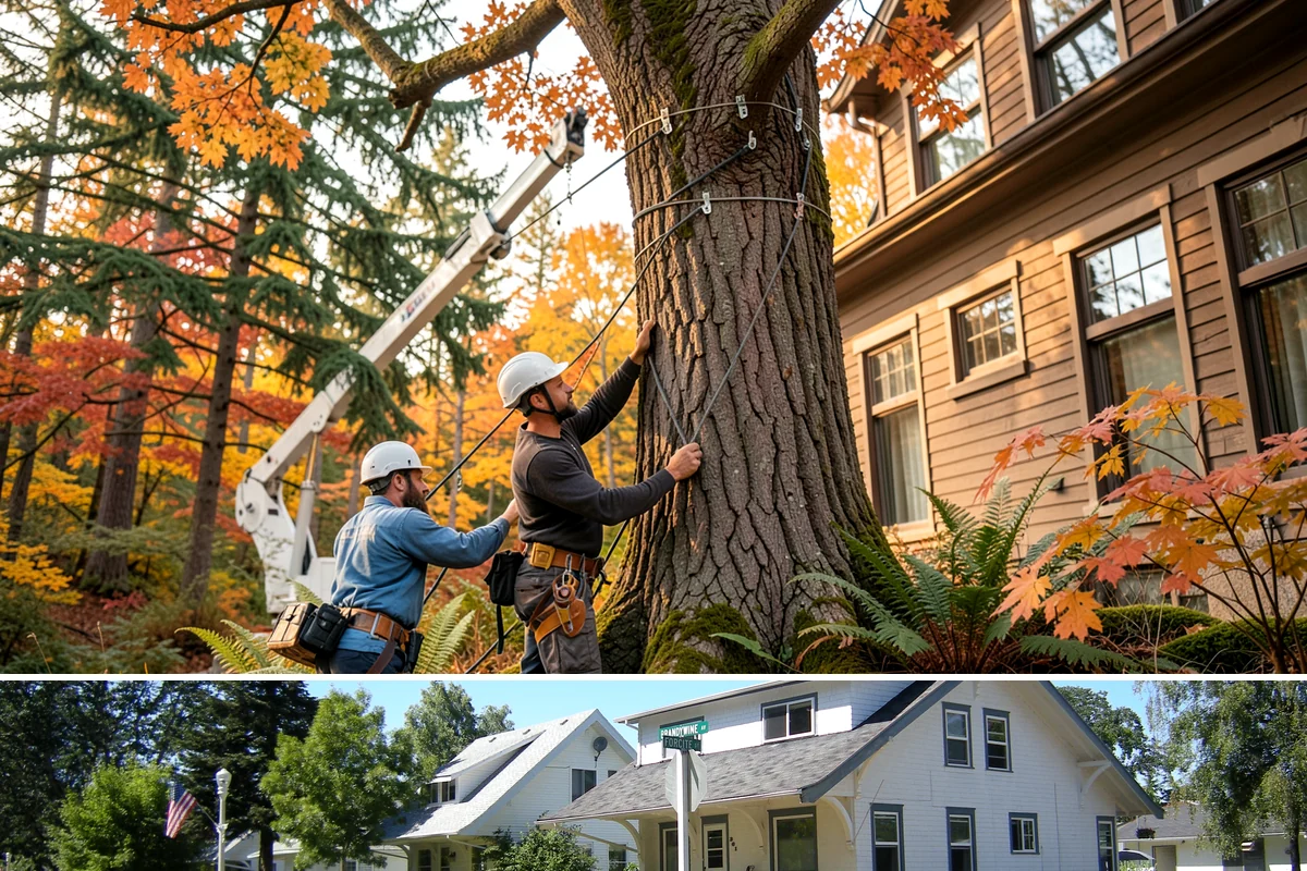 Roof clearance pruning in DuPont, Pierce County, WA - Work should be scheduled during dormant seasons to minimize stress from over-pruning while adhering to specific timing...