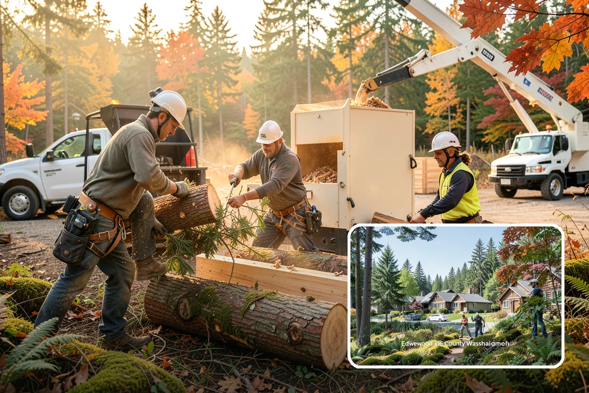 Roof clearance pruning in Edgewood, Pierce County, WA - Improves tree structure, health, and appearance
