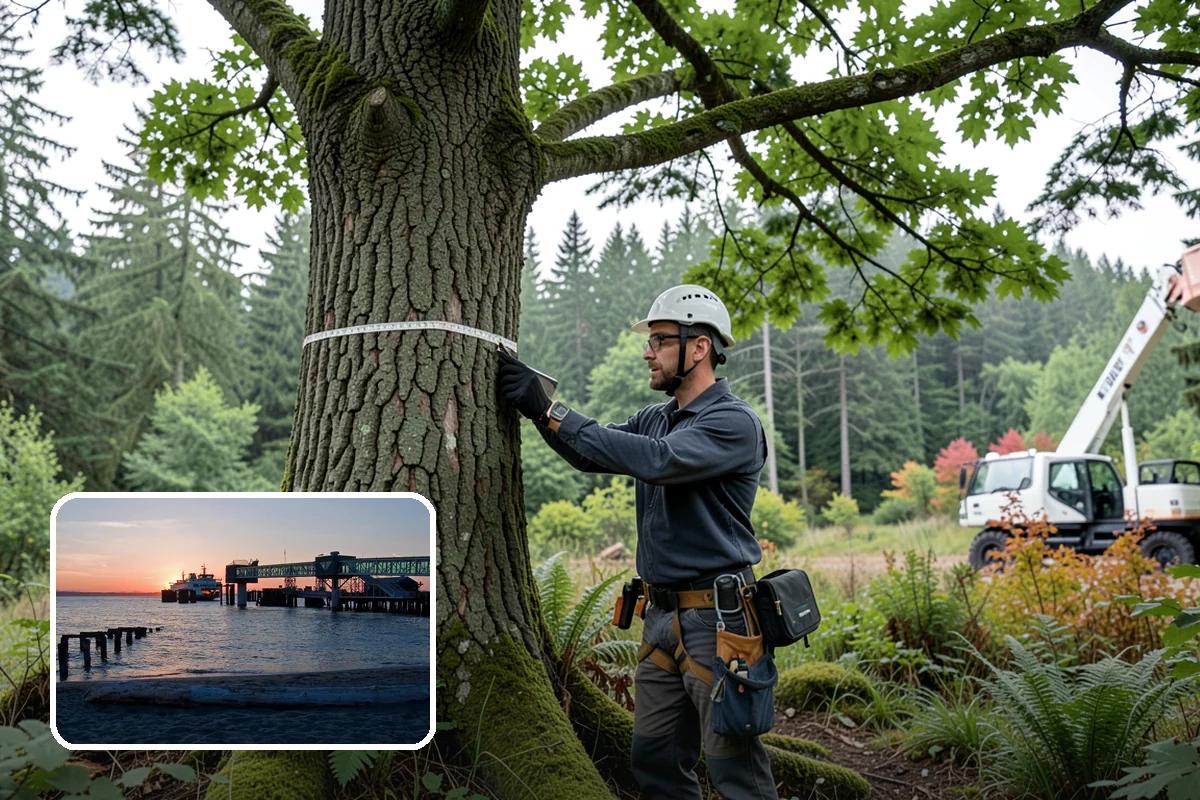 Roof clearance pruning in Edmonds, Snohomish County, WA - Improves tree structure, health, and appearance