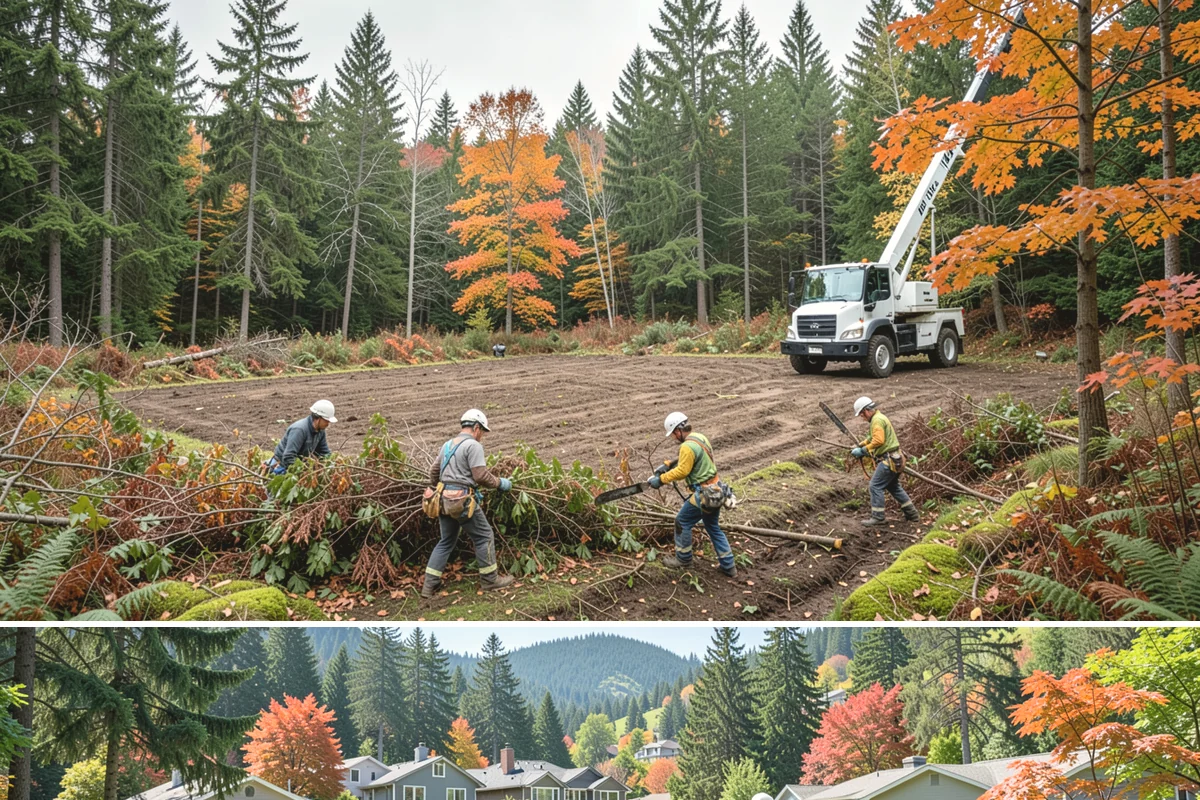 Roof clearance pruning in Fircrest, Pierce County, WA - Work should be scheduled during dormant seasons to minimize stress from over-pruning while adhering to specific timing...
