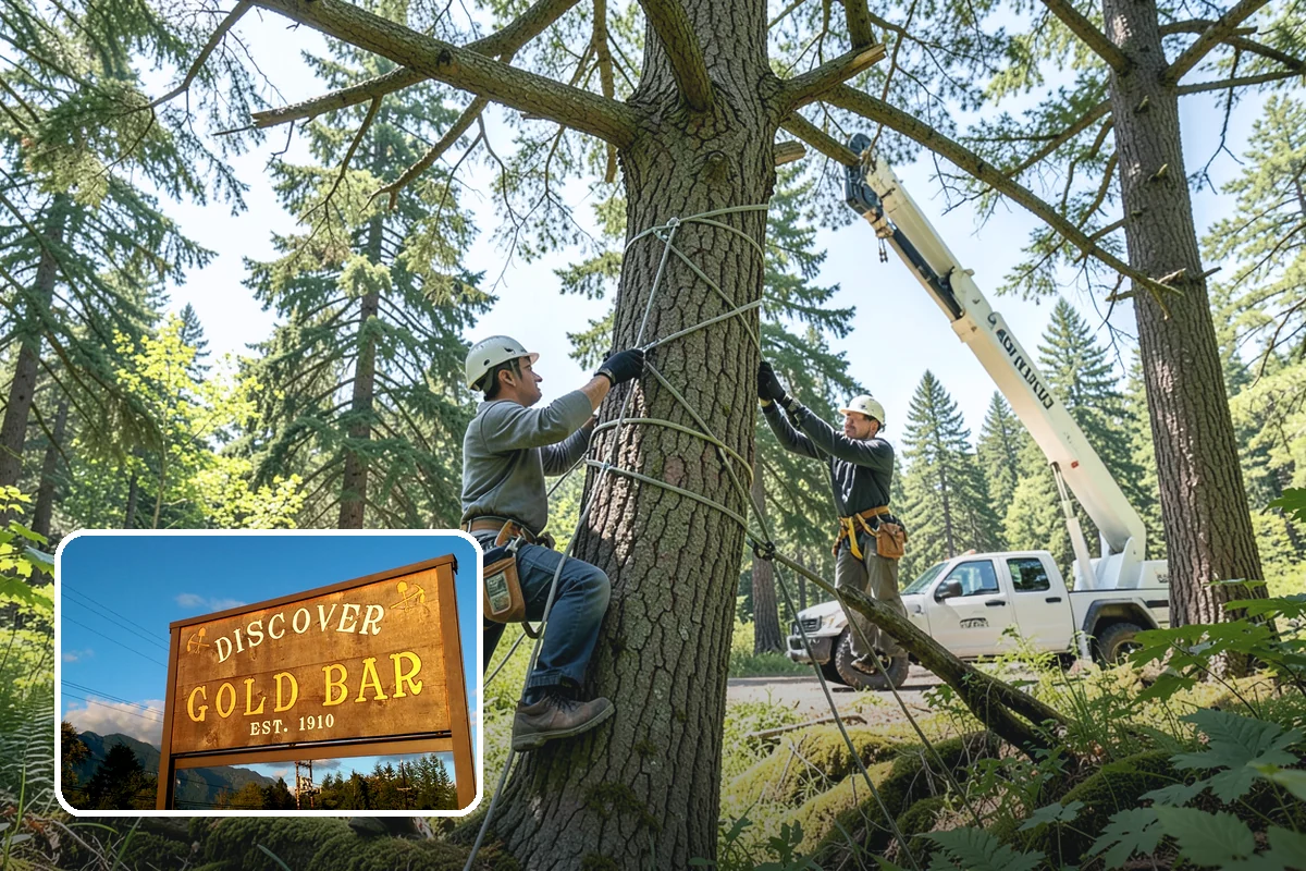 Roof clearance pruning in Gold Bar, Snohomish County, WA - Improves tree structure, health, and appearance