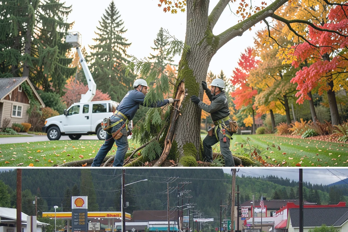 Roof clearance pruning in Granite Falls, Snohomish County, WA - Work should be scheduled during dormant seasons to minimize stress from over-pruning while adhering to specific timing...