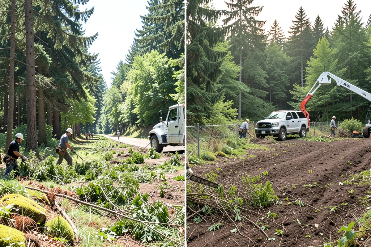Roof clearance pruning in Hunts Point, King County, WA - Assess canopy condition and pruning objectives
