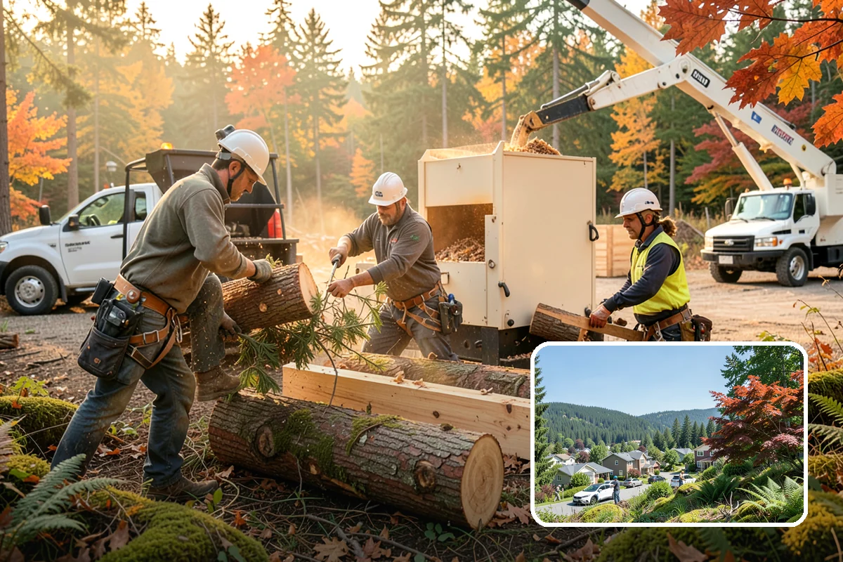Roof clearance pruning in Index, Snohomish County, WA - Improves tree structure, health, and appearance