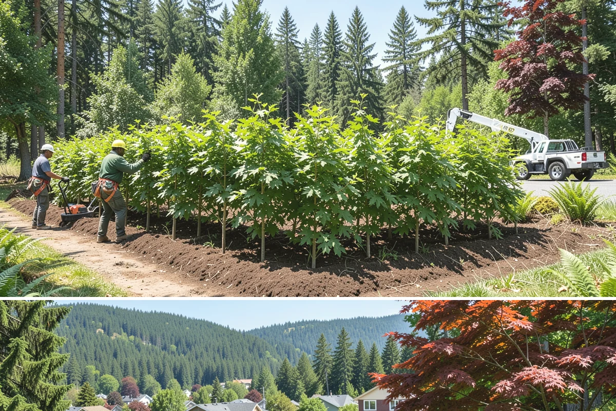 Roof clearance pruning in Index, Snohomish County, WA - Work should be scheduled during dormant seasons to minimize stress from over-pruning while adhering to specific timing...