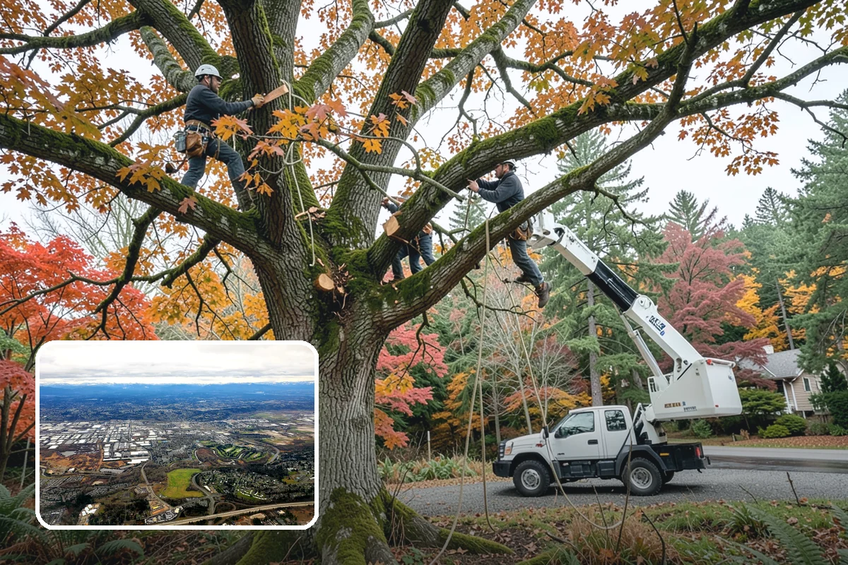 Roof clearance pruning in Kent, King County, WA - Improves tree structure, health, and appearance