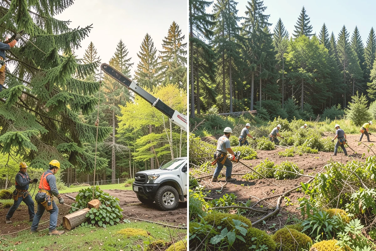 Roof clearance pruning in Kent, King County, WA - Assess canopy condition and pruning objectives