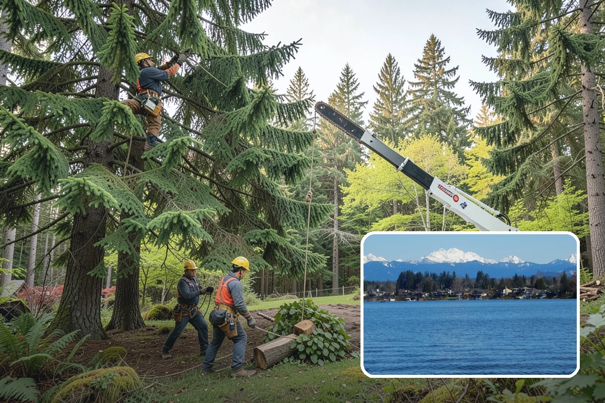 Roof clearance pruning in Lake Stevens, Snohomish County, WA - Improves tree structure, health, and appearance