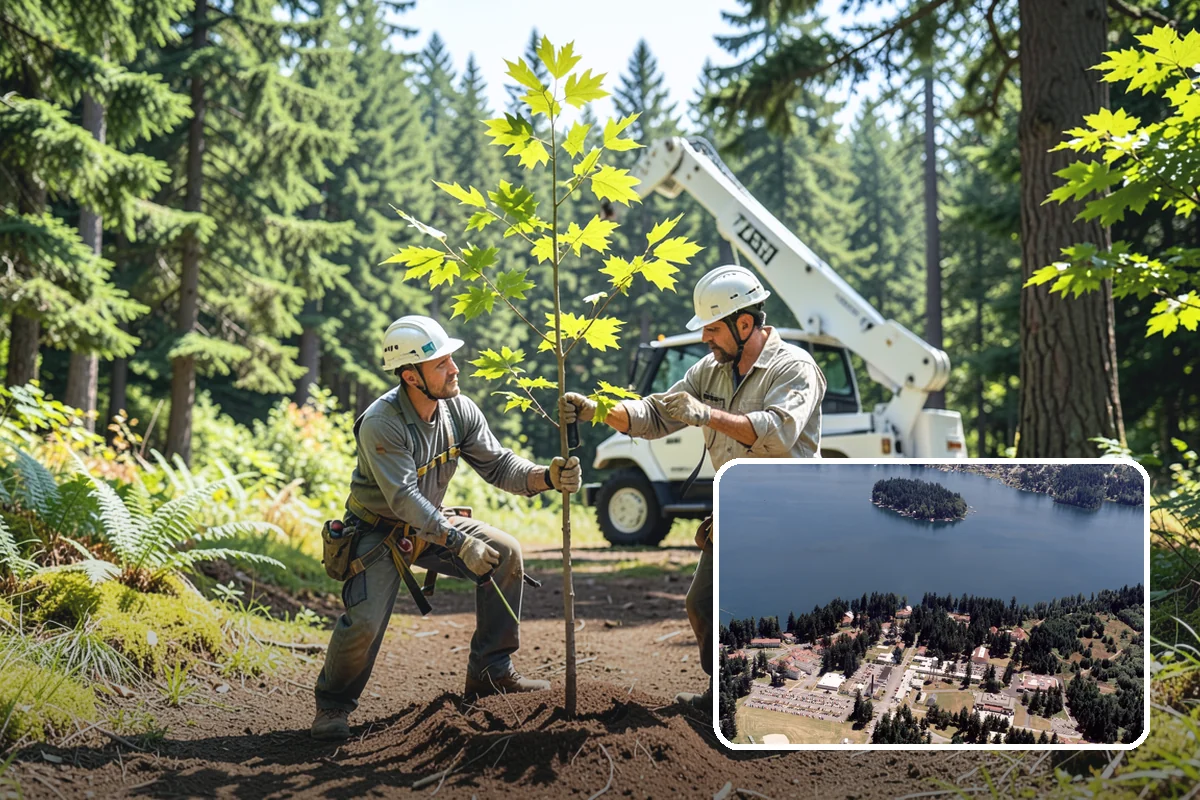 Roof clearance pruning in Lakewood, Pierce County, WA - Improves tree structure, health, and appearance