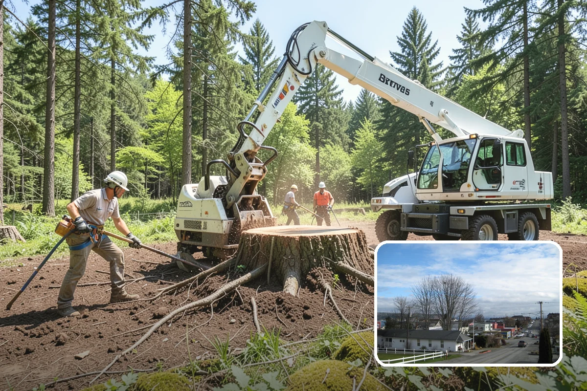 Roof clearance pruning in Langley, Island County, WA - Improves tree structure, health, and appearance
