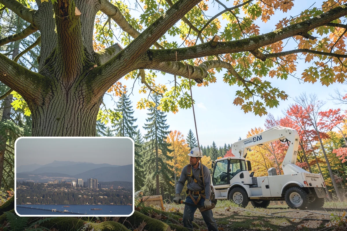 Roof clearance pruning in Medina, King County, WA - Improves tree structure, health, and appearance