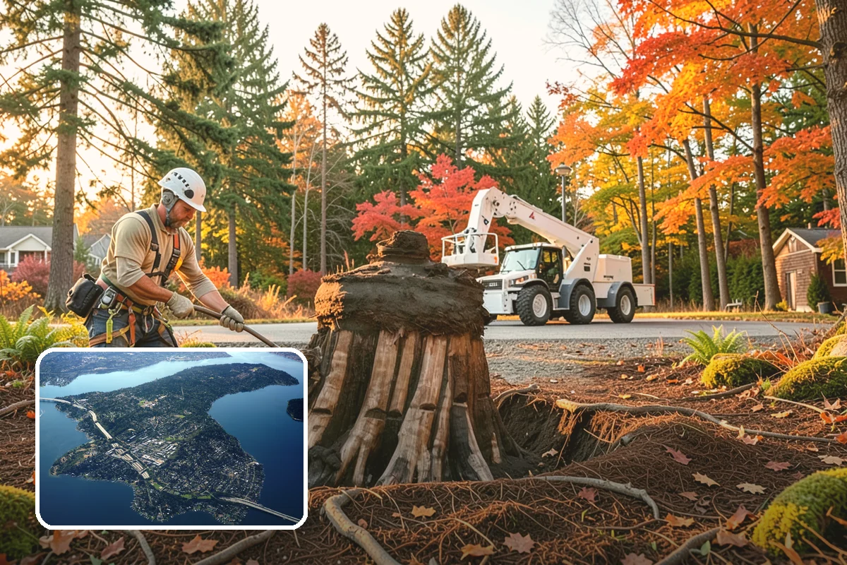 Roof clearance pruning in Mercer Island, King County, WA - Improves tree structure, health, and appearance