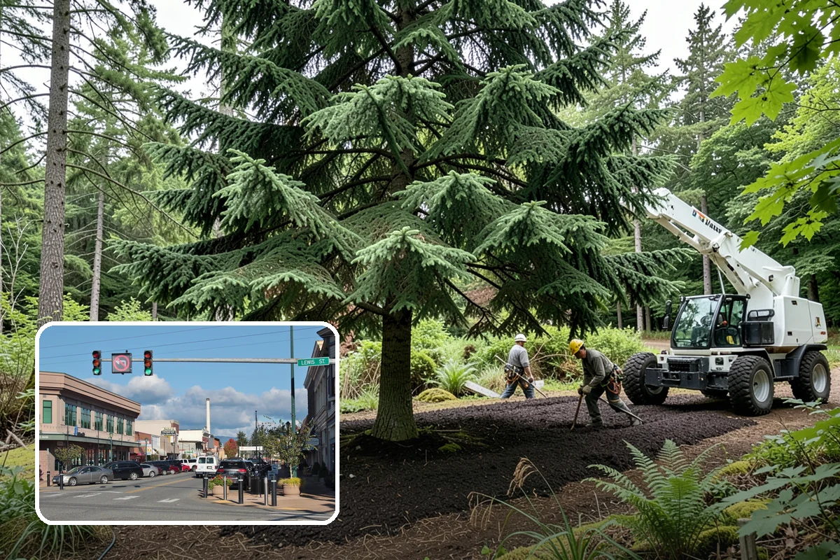 Roof clearance pruning in Monroe, Snohomish County, WA - Improves tree structure, health, and appearance