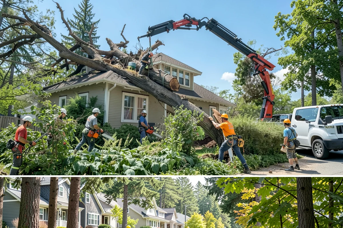 Roof clearance pruning in Normandy Park, King County, WA - Work should be scheduled during dormant seasons to minimize stress from over-pruning while adhering to specific timing...