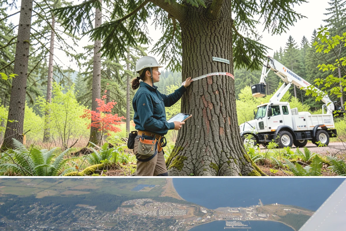Roof clearance pruning in Oak Harbor, Island County, WA - Work should be scheduled during dormant seasons to minimize stress from over-pruning while adhering to specific timing...