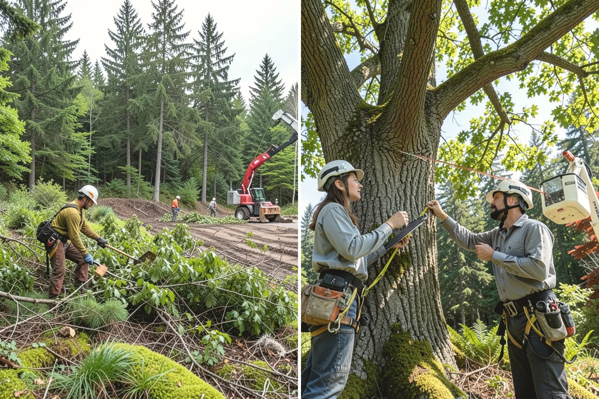Roof clearance pruning in Ruston, Pierce County, WA - Assess canopy condition and pruning objectives