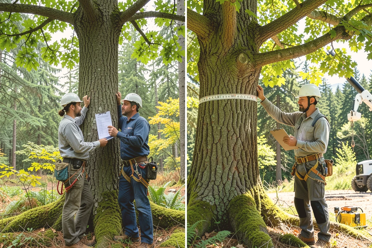 Roof clearance pruning in Sammamish, King County, WA - Assess canopy condition and pruning objectives