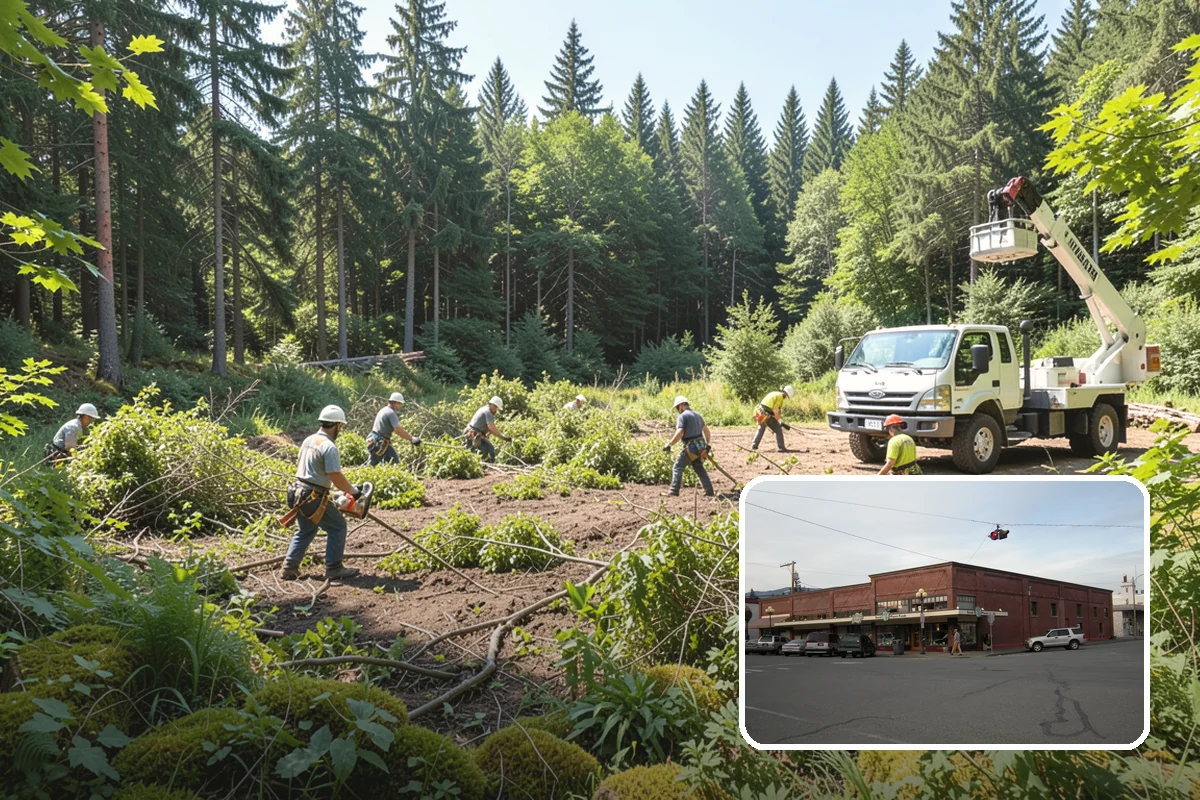 Roof clearance pruning in Sedro-Woolley, Skagit County, WA - Improves tree structure, health, and appearance