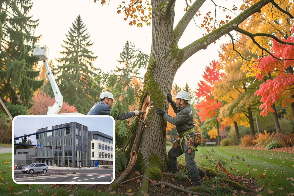 Roof clearance pruning in Shoreline, King County, WA - Improves tree structure, health, and appearance