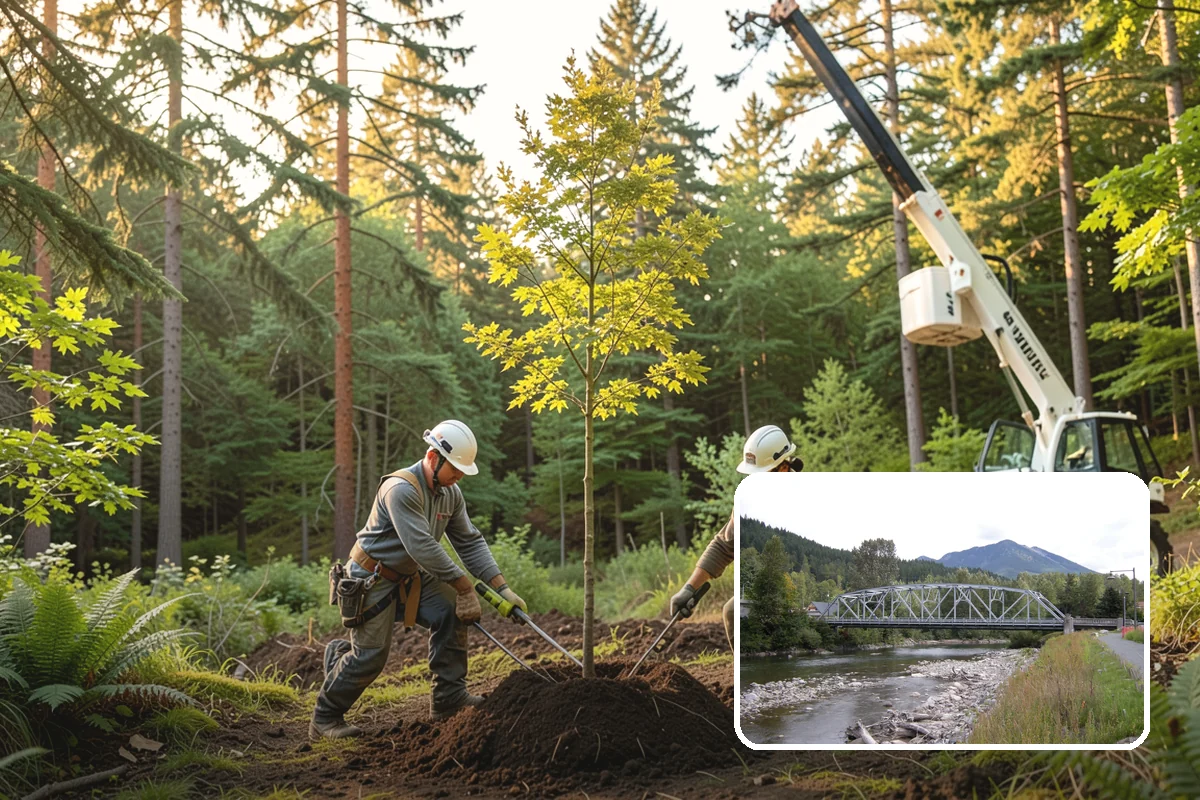 Roof clearance pruning in Skykomish, King County, WA - Improves tree structure, health, and appearance