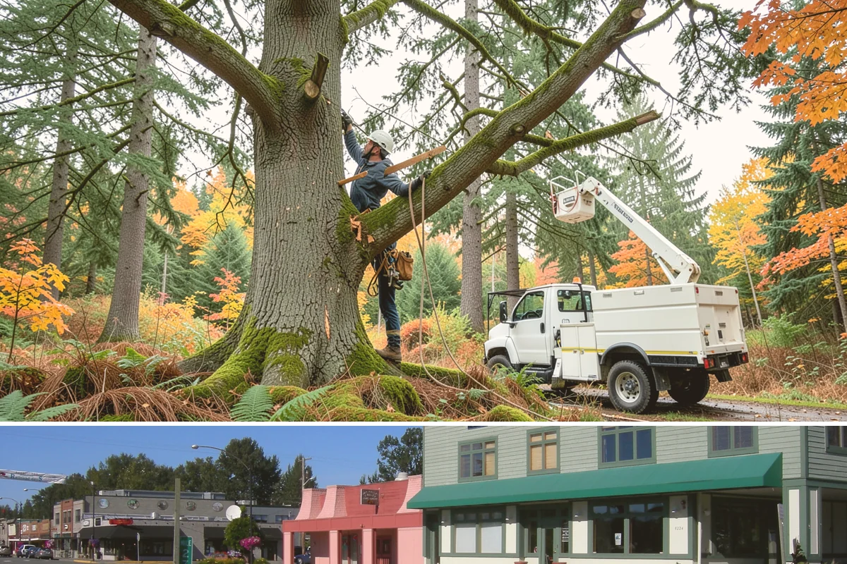 Roof clearance pruning in Snoqualmie, King County, WA - Work should be scheduled during dormant seasons to minimize stress from over-pruning while adhering to specific timing...