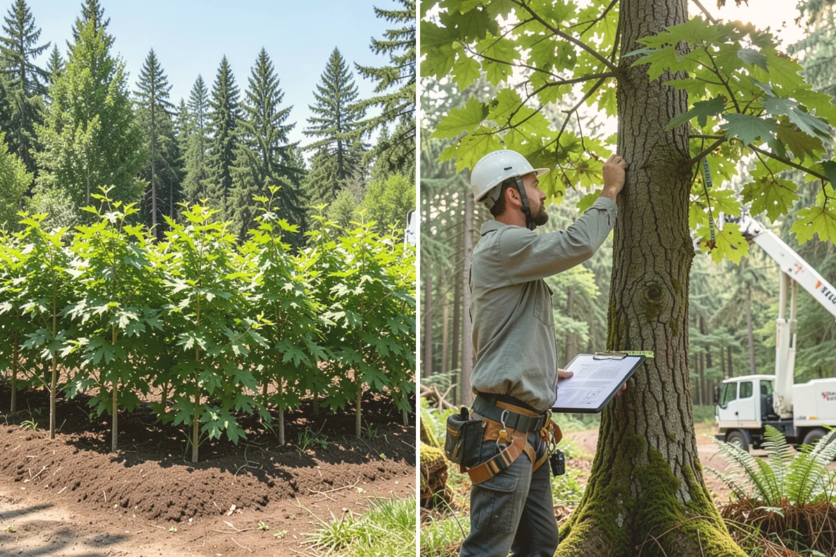 Roof clearance pruning in Stanwood, Snohomish County, WA - Assess canopy condition and pruning objectives