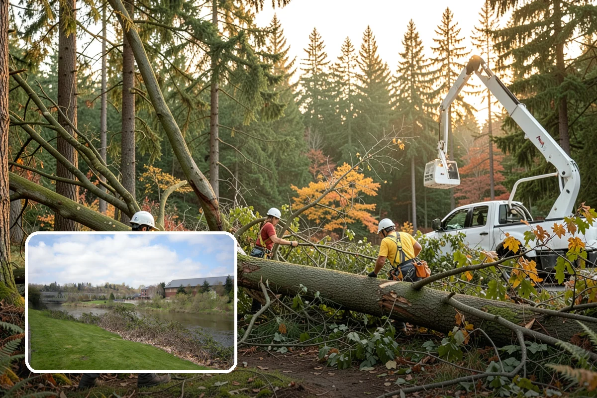 Roof clearance pruning in Tukwila, King County, WA - Improves tree structure, health, and appearance
