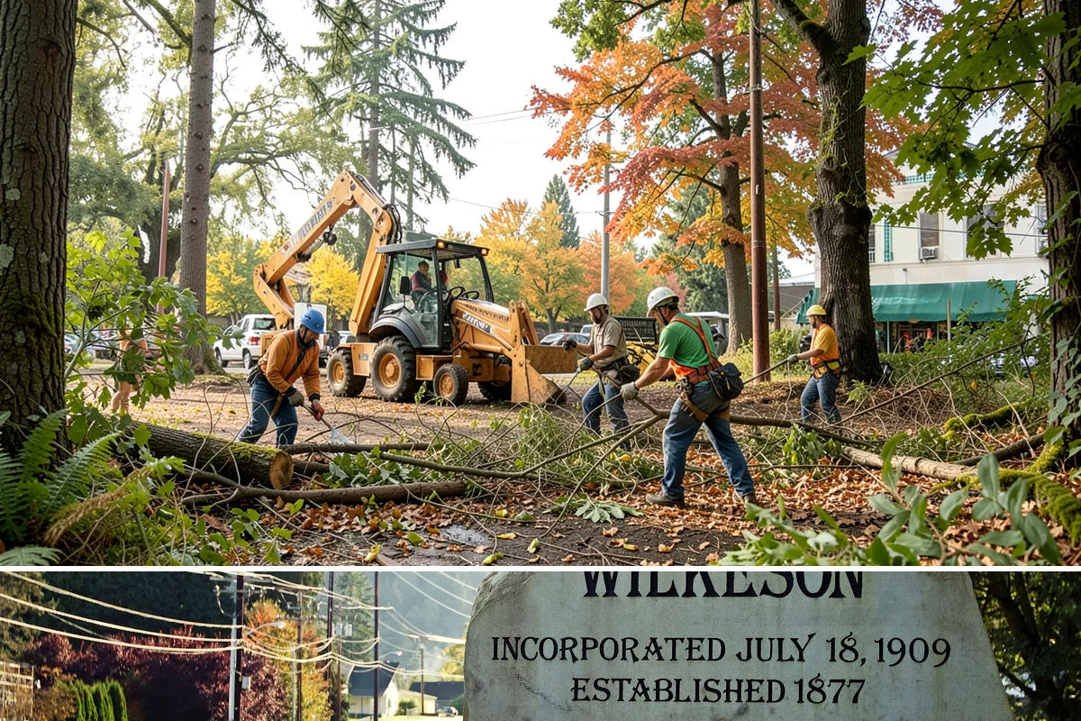 Roof clearance pruning in Wilkeson, Pierce County, WA - Work should be scheduled during dormant seasons to minimize stress from over-pruning while adhering to specific timing...