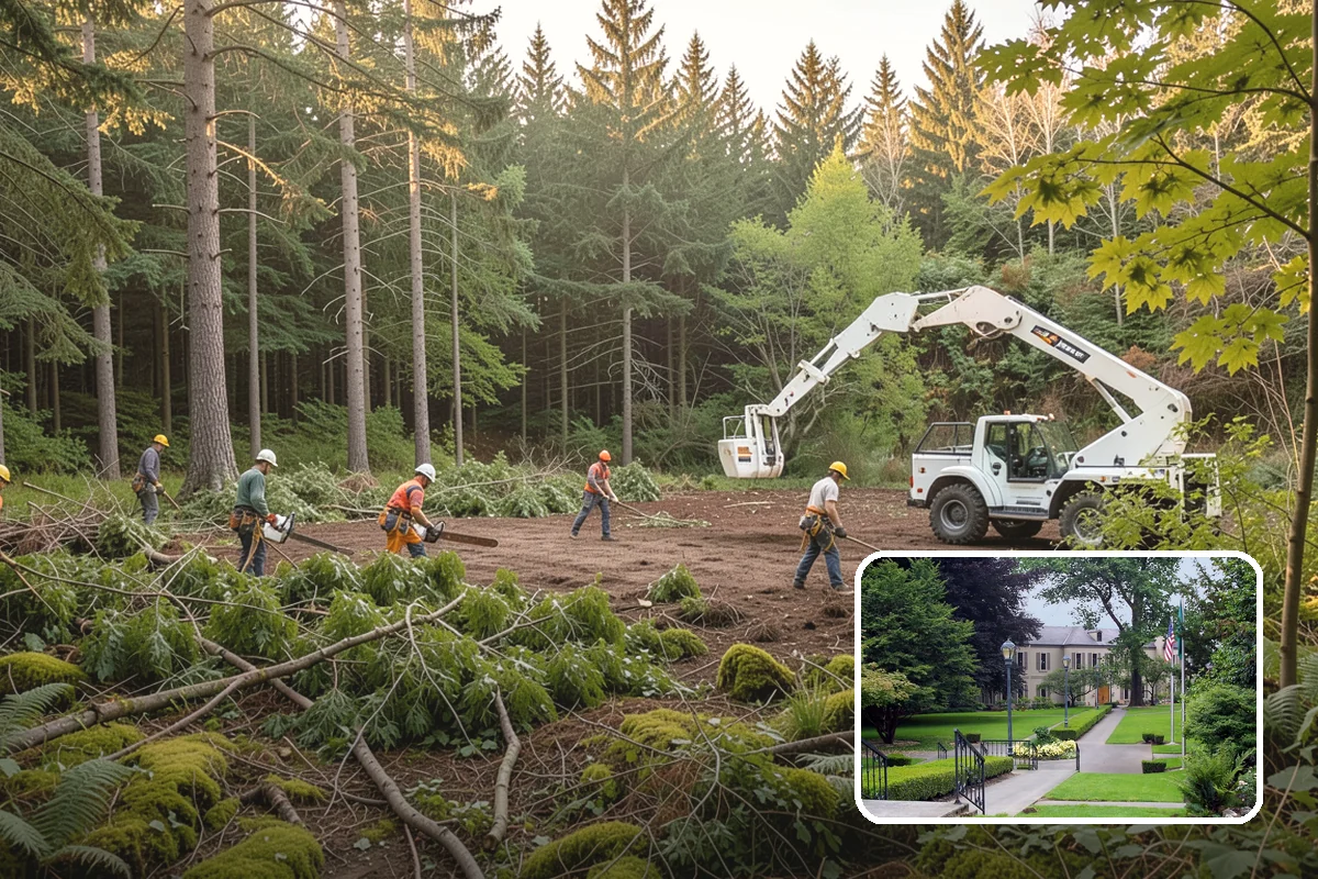 Roof clearance pruning in Woodinville, King County, WA - Improves tree structure, health, and appearance