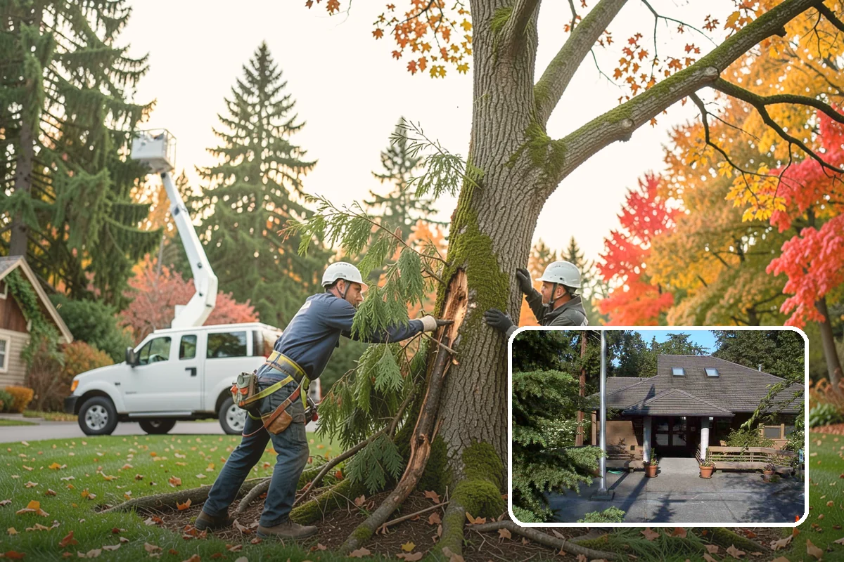 Roof clearance pruning in Yarrow Point, King County, WA - Improves tree structure, health, and appearance