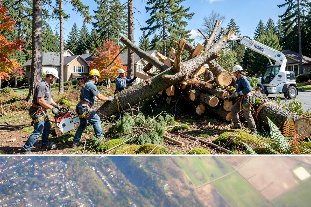 Root collar excavation in Algona, King County, WA - This service can be performed year-round in the Puget Sound region but may require specialized equipment during wet seasons to...