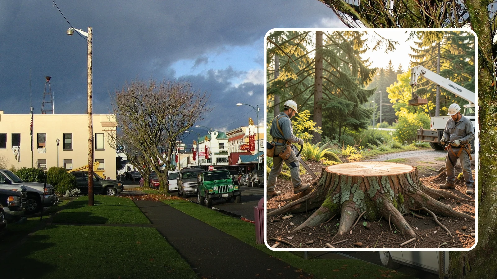 Root collar excavation in Arlington, Snohomish County, WA - The careful exposure of the root collar to relieve burial or girdling.
