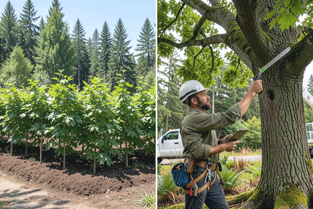 Root collar excavation in Auburn, King County, WA - Inspect the tree and its site