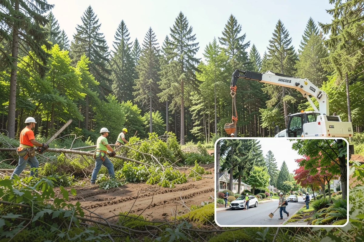 Root collar excavation in Beaux Arts Village, King County, WA - Supports long-term tree health and stability
