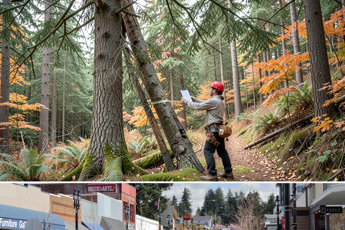 Root collar excavation in Bothell, King County, WA - This service can be performed year-round in the Puget Sound region but may require specialized equipment during wet seasons to...