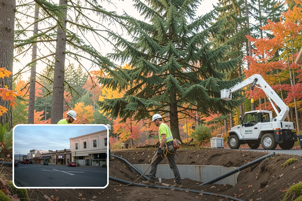 Root collar excavation in Burlington, Skagit County, WA - Supports long-term tree health and stability