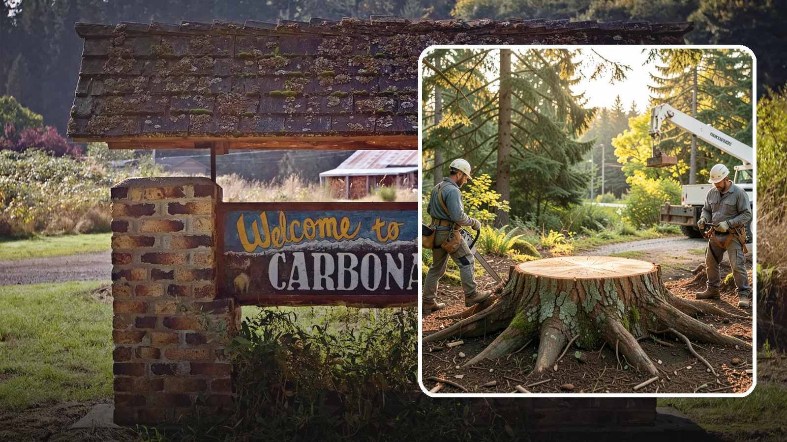 Root collar excavation in Carbonado, Pierce County, WA - The careful exposure of the root collar to relieve burial or girdling.