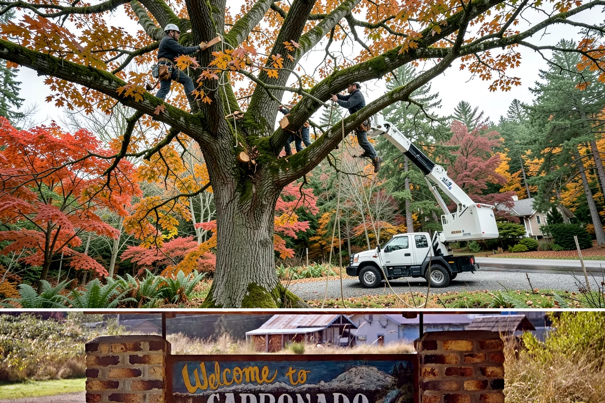 Root collar excavation in Carbonado, Pierce County, WA - This service can be performed year-round in the Puget Sound region but may require specialized equipment during wet seasons to...