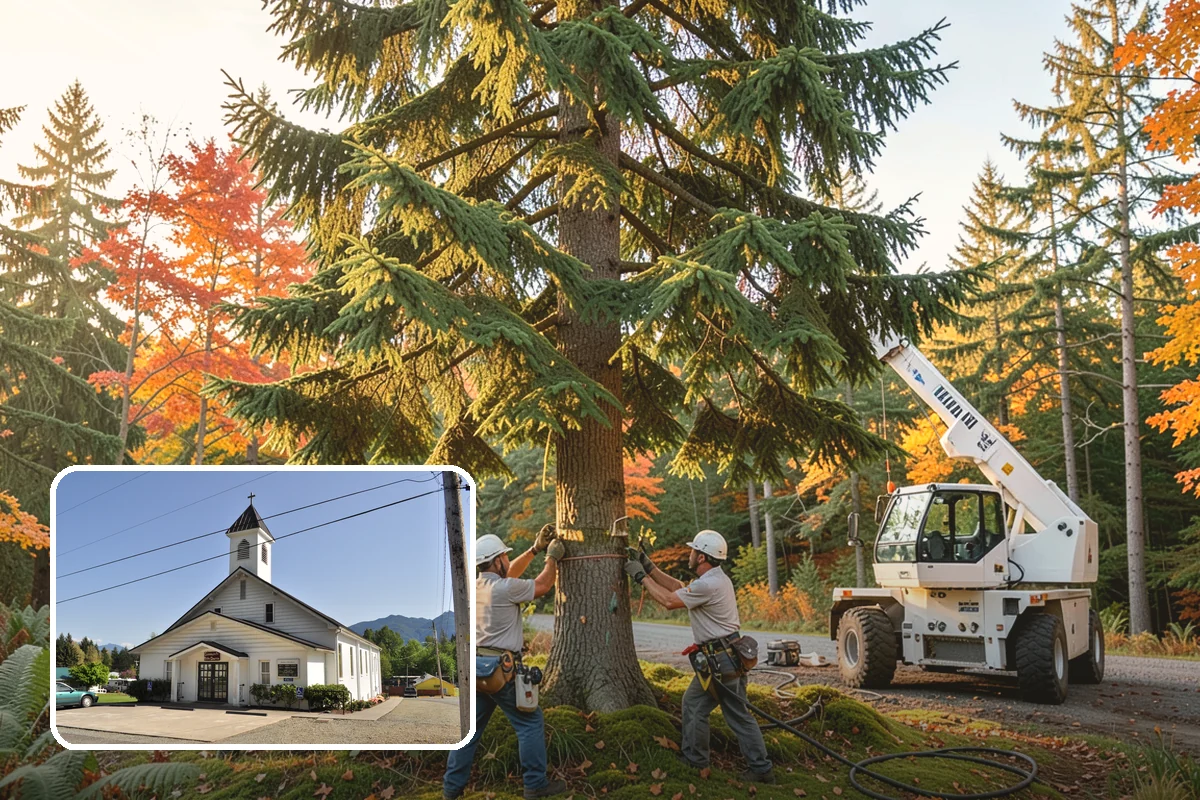 Root collar excavation in Concrete, Skagit County, WA - Supports long-term tree health and stability