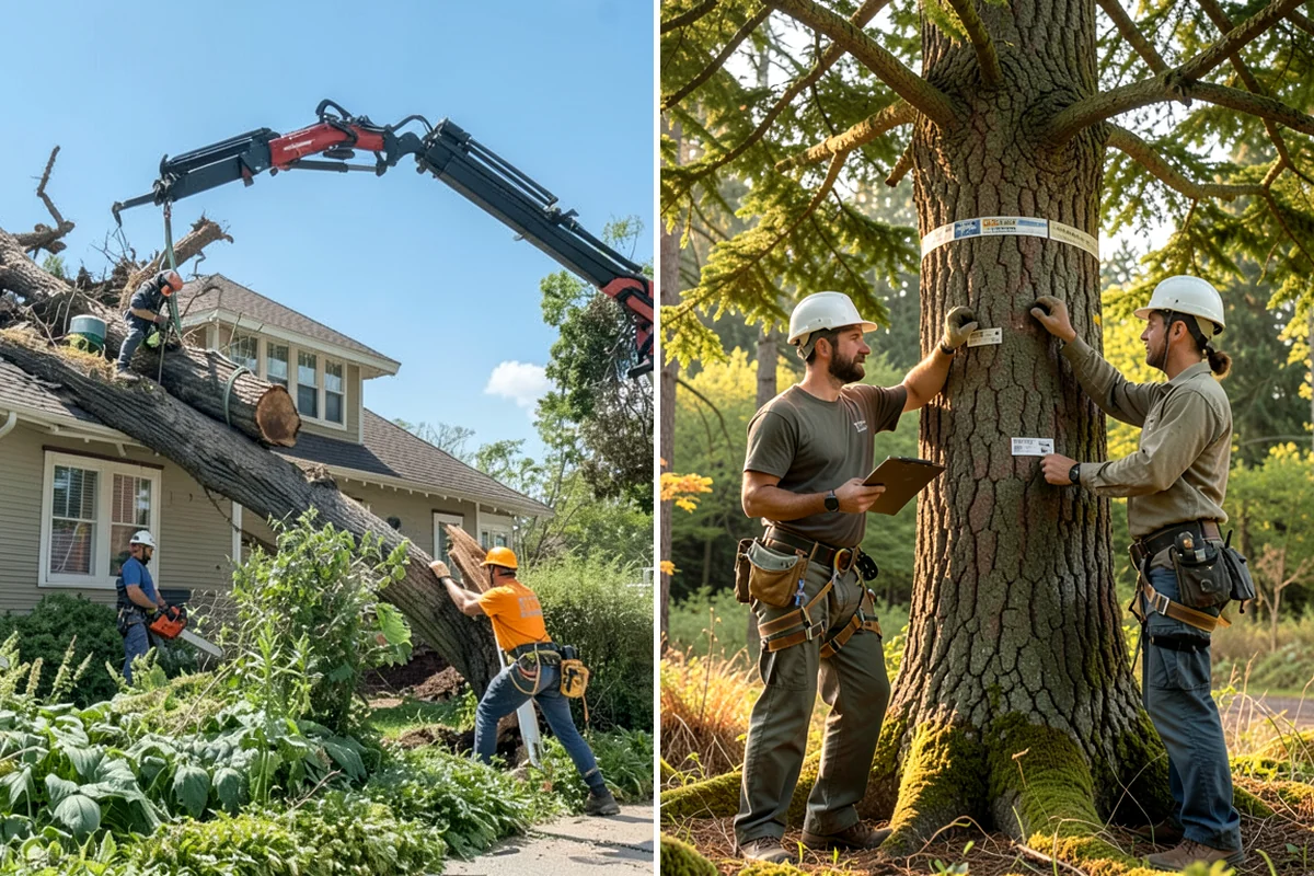 Root collar excavation in Concrete, Skagit County, WA - Inspect the tree and its site