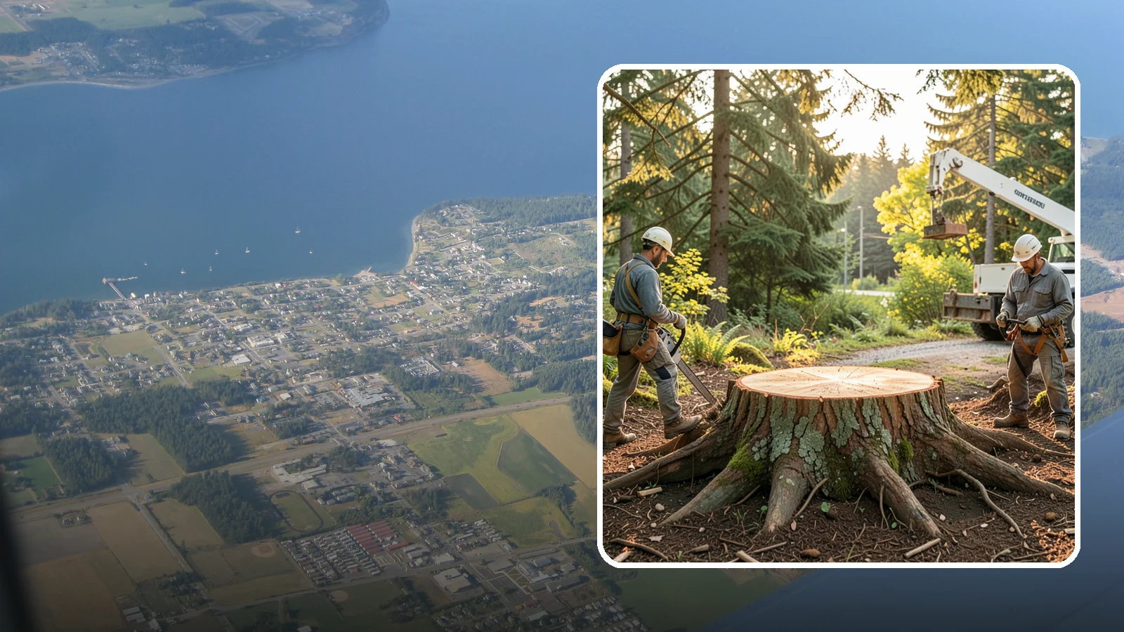 Root collar excavation in Coupeville, Island County, WA - The careful exposure of the root collar to relieve burial or girdling.
