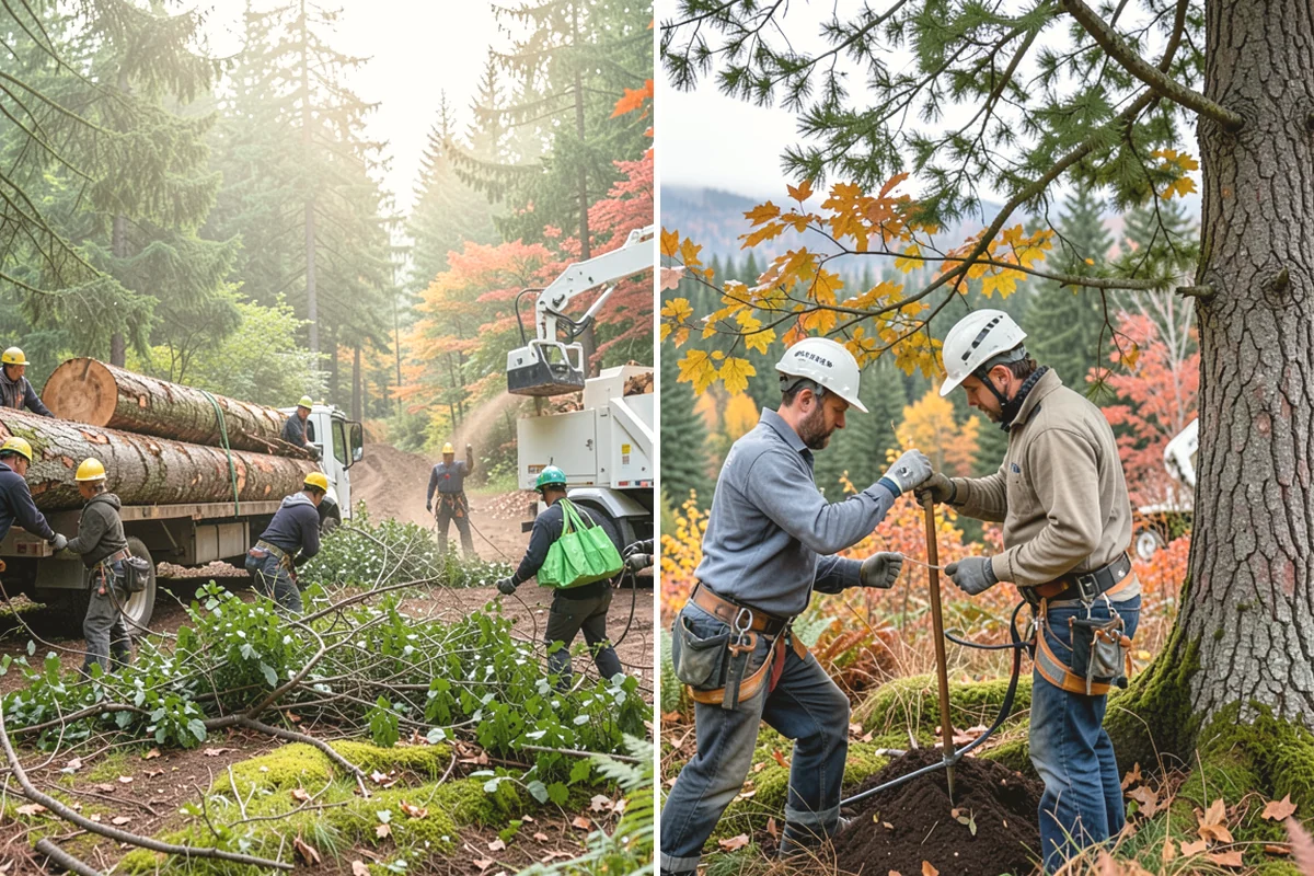 Root collar excavation in Covington, King County, WA - Inspect the tree and its site