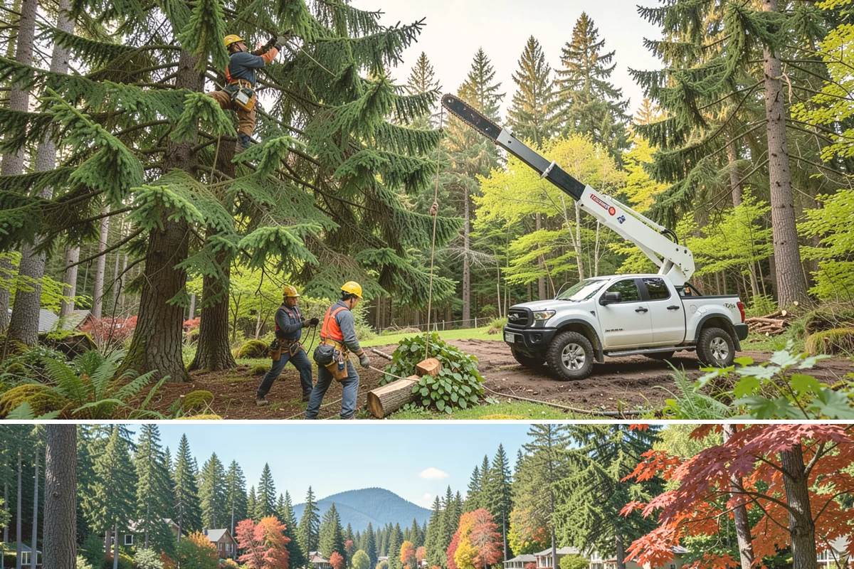 Root collar excavation in Covington, King County, WA - This service can be performed year-round in the Puget Sound region but may require specialized equipment during wet seasons to...