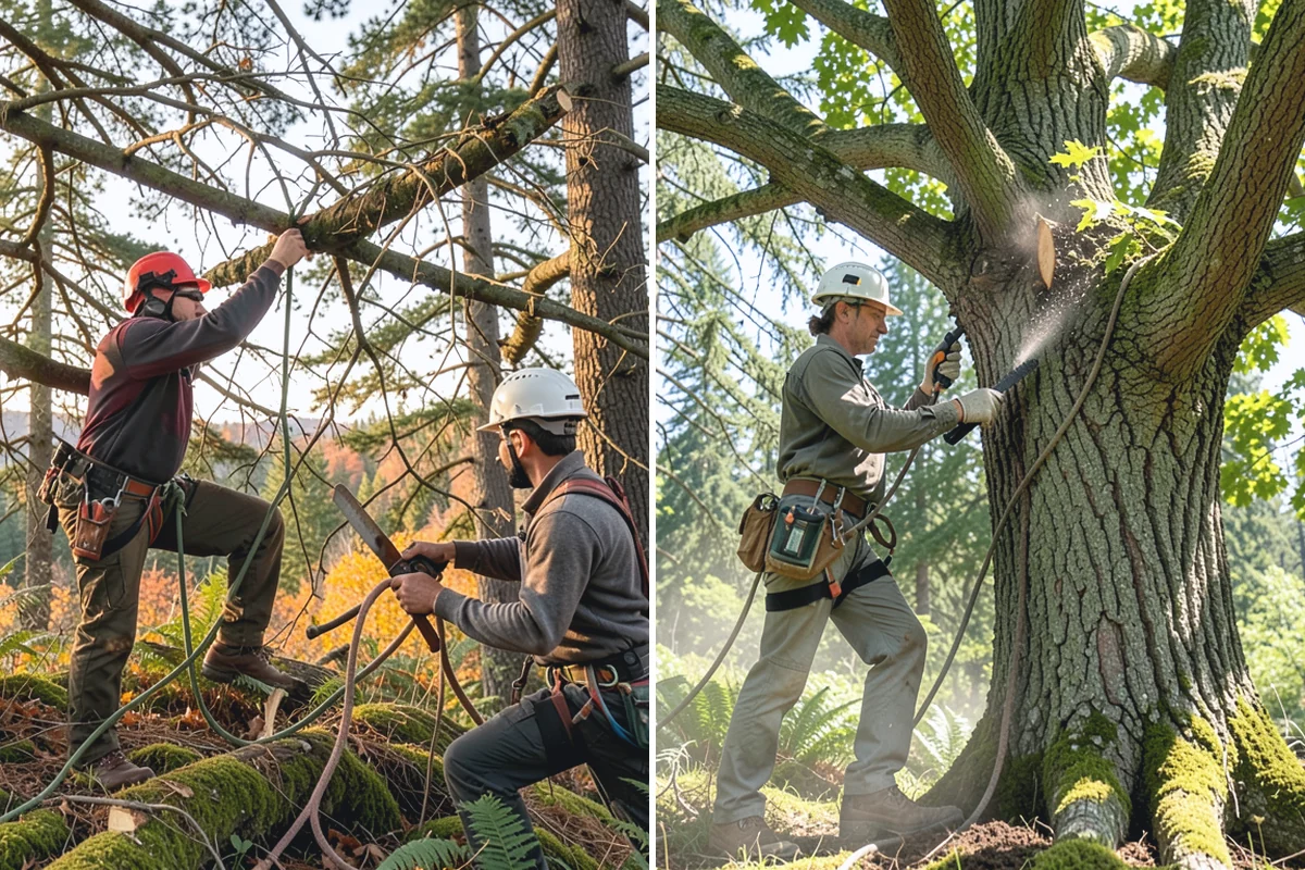 Root collar excavation in Des Moines, King County, WA - Inspect the tree and its site