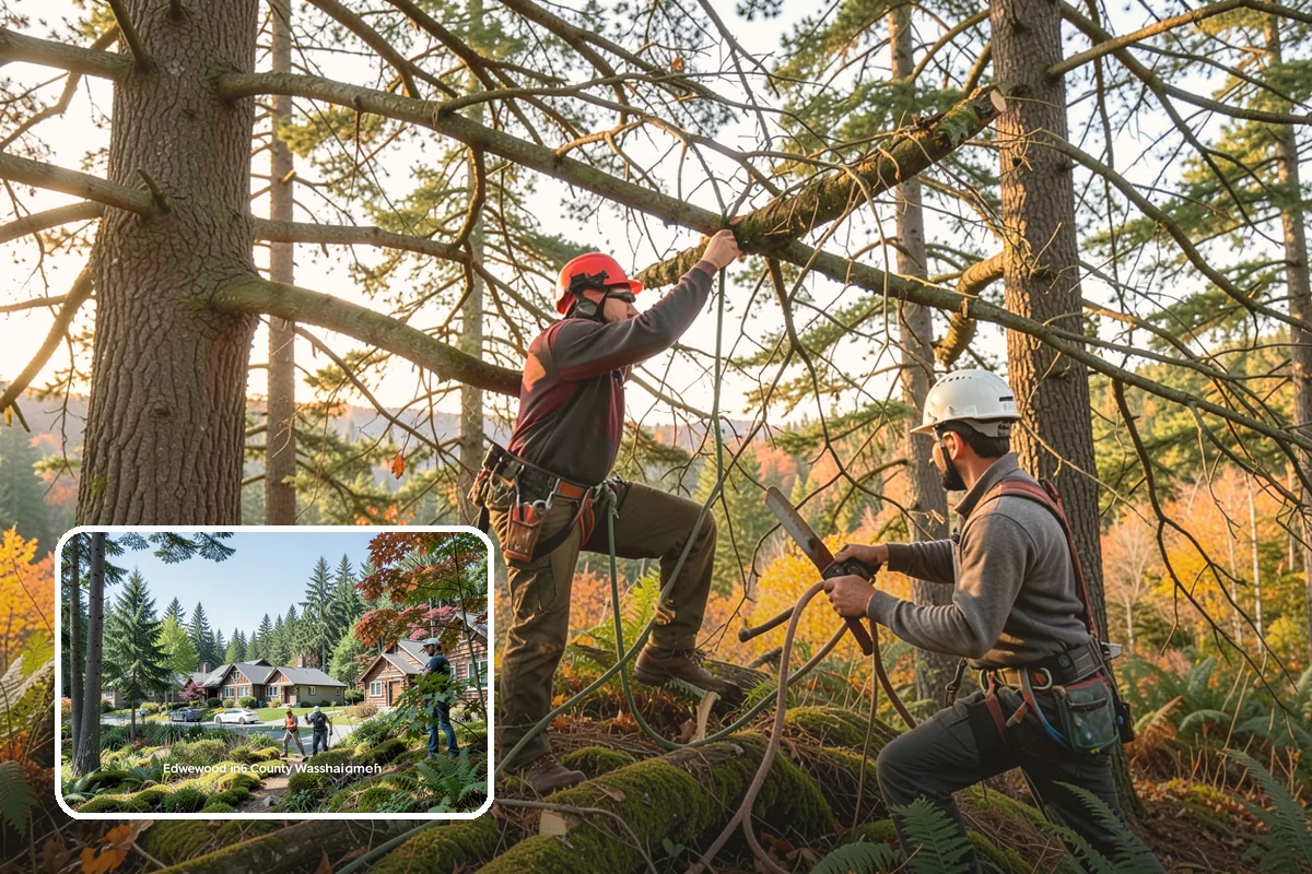 Root collar excavation in Edgewood, Pierce County, WA - Supports long-term tree health and stability