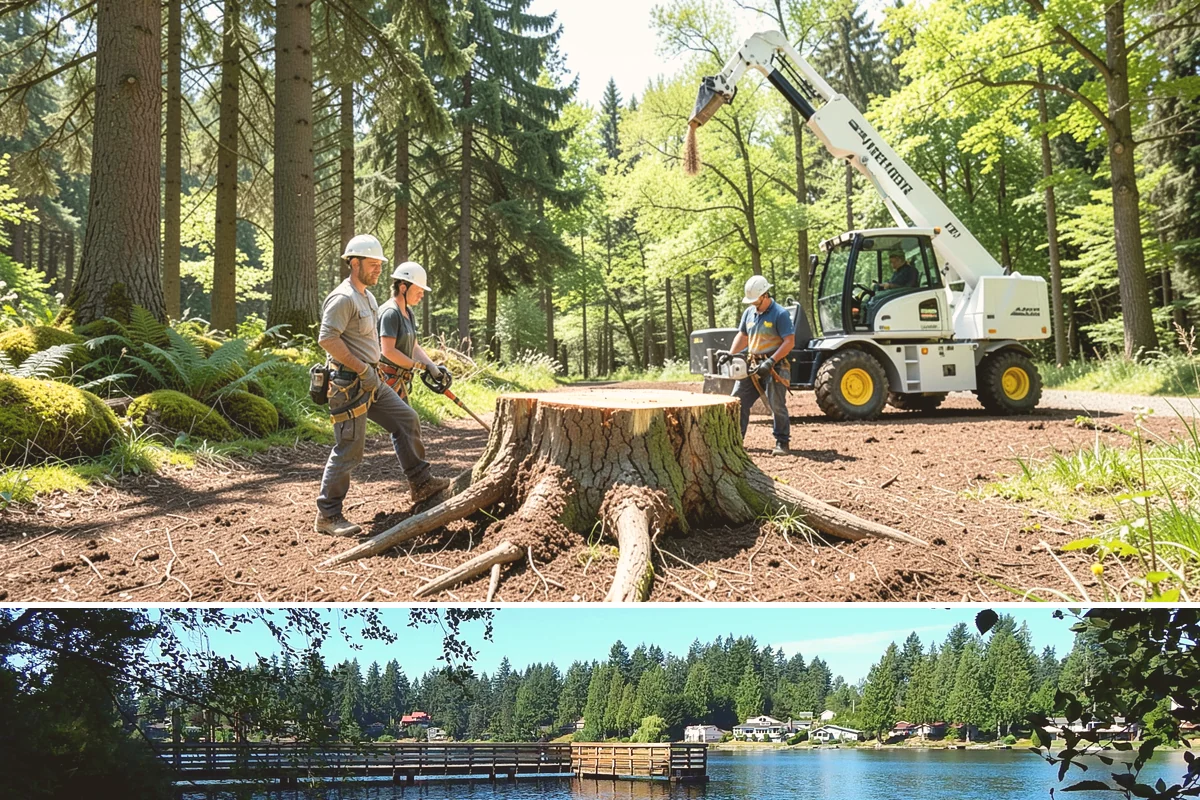 Root collar excavation in Federal Way, King County, WA - This service can be performed year-round in the Puget Sound region but may require specialized equipment during wet seasons to...