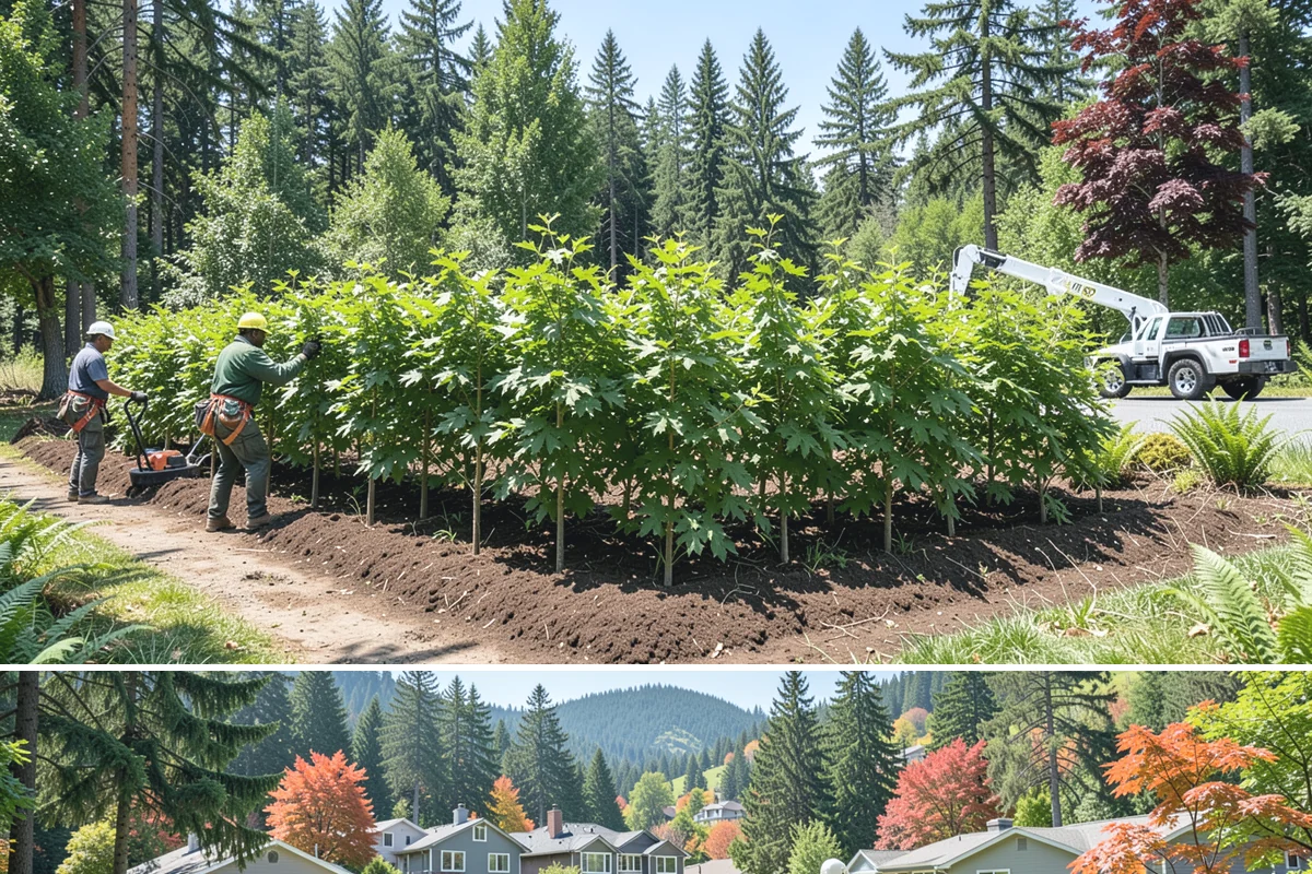 Root collar excavation in Fircrest, Pierce County, WA - This service can be performed year-round in the Puget Sound region but may require specialized equipment during wet seasons to...