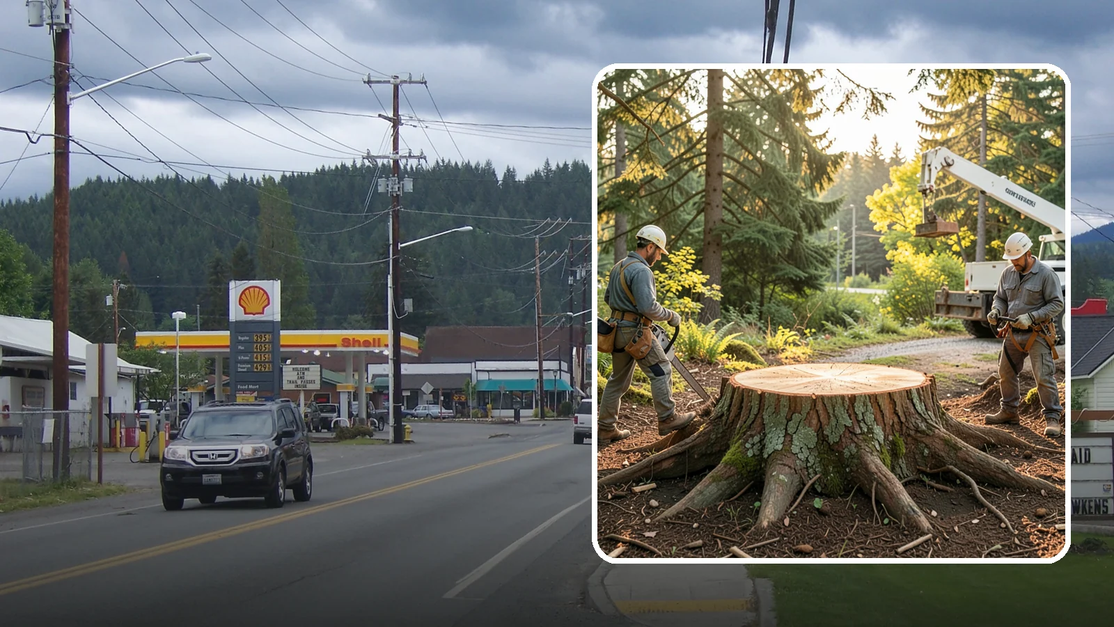 Root collar excavation in Granite Falls, Snohomish County, WA - The careful exposure of the root collar to relieve burial or girdling.